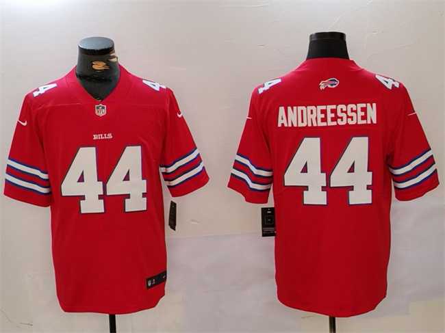Men%27s Buffalo Bills #44 Joe Andreessen Red Vapor Untouchable Limited Stitched Jersey